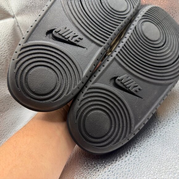 Size 8 Nike Offcourt Adjust Black Khaki Mens Comfort Slip On Slide DQ9624-004 - Picture 12 of 12